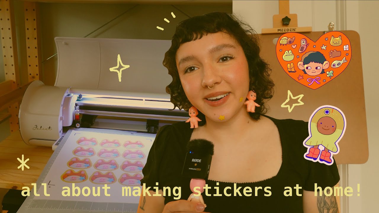 how i make professional quality stickers and sticker sheets at home! equipment, materials & tutorial