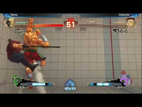 [EVO 2014 USFIV Top 32] Bonchan (Sagat) vs EG Ricky Ortiz (Rolento)