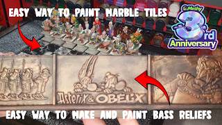 HOW to Paint Marble Tiles and MAKE Bass Reliefs @MeshyAI