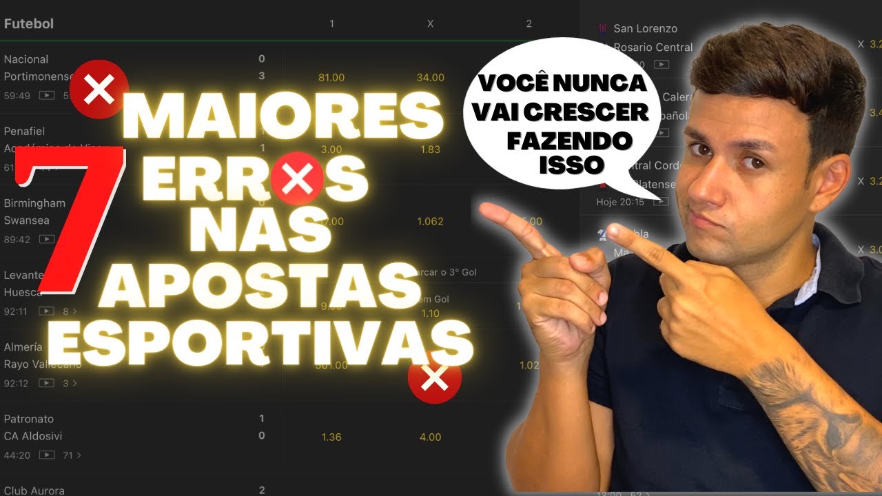 7 ERROS DE INICIANTES NAS APOSTAS ESPORTIVAS EM 2021 QUE TE FAZEM PERDER DINHEIRO