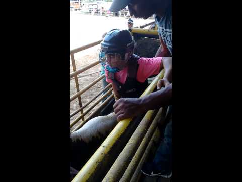 Tyler at Terry don west bullriding school