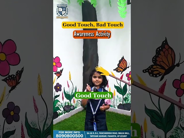 Good touch, bad touch awareness. #sunbeamworldschool