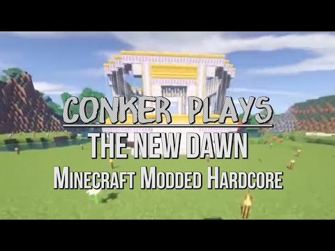Let's Play Minecraft Modded Hardcore - The New Dawn - #07: Quarry and the Tinker