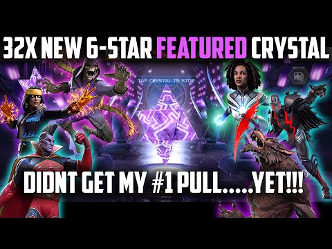 32x NEW 6-Star Featured Crystals - MANY Amazing Pulls but... - Marvel Contest of Champions