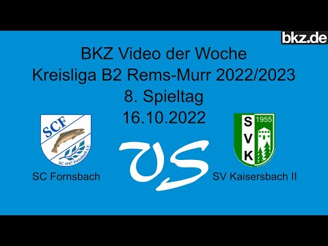 Fußball-Kreisliga B2: SC Fornsbach - SV Kaisersbach II