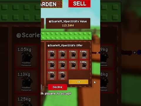 TRADING MY MEGA KITSUNE FOR 12 HEADLESS HORSEMAN 🤑 #gag #growagarden #roblox