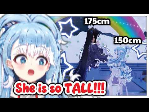 Due to MASSIVE height difference, Kobo having having hard time reaching Nerissa's cheek!!!