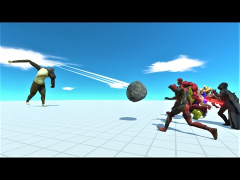 Beast Titan 1 vs 2 superhero animal revolt battle simulator