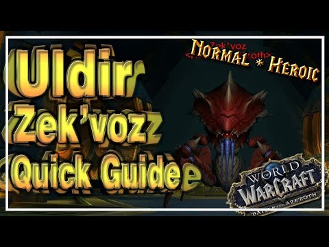 Zek'voz│Uldir│QUICK GUIDE (Normal & Heroic)