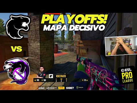 JOGO DA FURIA! 🔥 Furia vs Outsiders - ESL Pro League - CSGO MAP3 - HIGHLIGHTS - GAULES APOKA E MCH