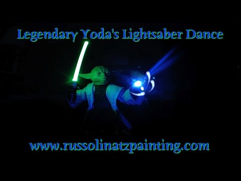 Star Wars Legendary Yoda Light Saber Dance - 4K