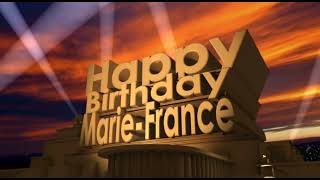 Happy Birthday Marie France