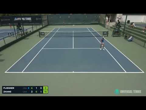 UTR Pro Tennis Tour (July 24-31, 2022) - Claire Zhang vs Julia Fliegner (U. of Michigan) 3-6,6-1,4-6