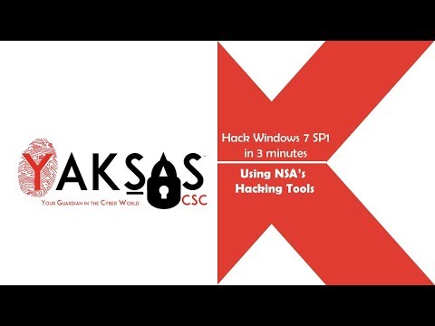 Hack Windows 7 SP1 in 3 mins: Using NSA Hacking Tools