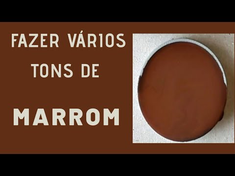 How to make the color brown - Various shades of brown