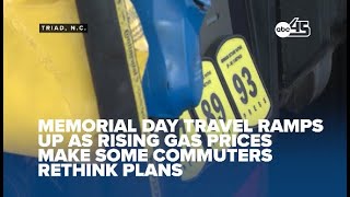Memorial Day travel ramps up as rising gas prices make some commuters rethink plans