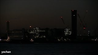 preview picture of video 'Night view of Kawasaki Thermal Power Station (TEPCO - Tokyo Electric Power Company) 夜景・川崎火力発電所'