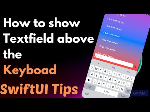 SwiftUI Tips | How to show textfield above the keyboard in #swiftui