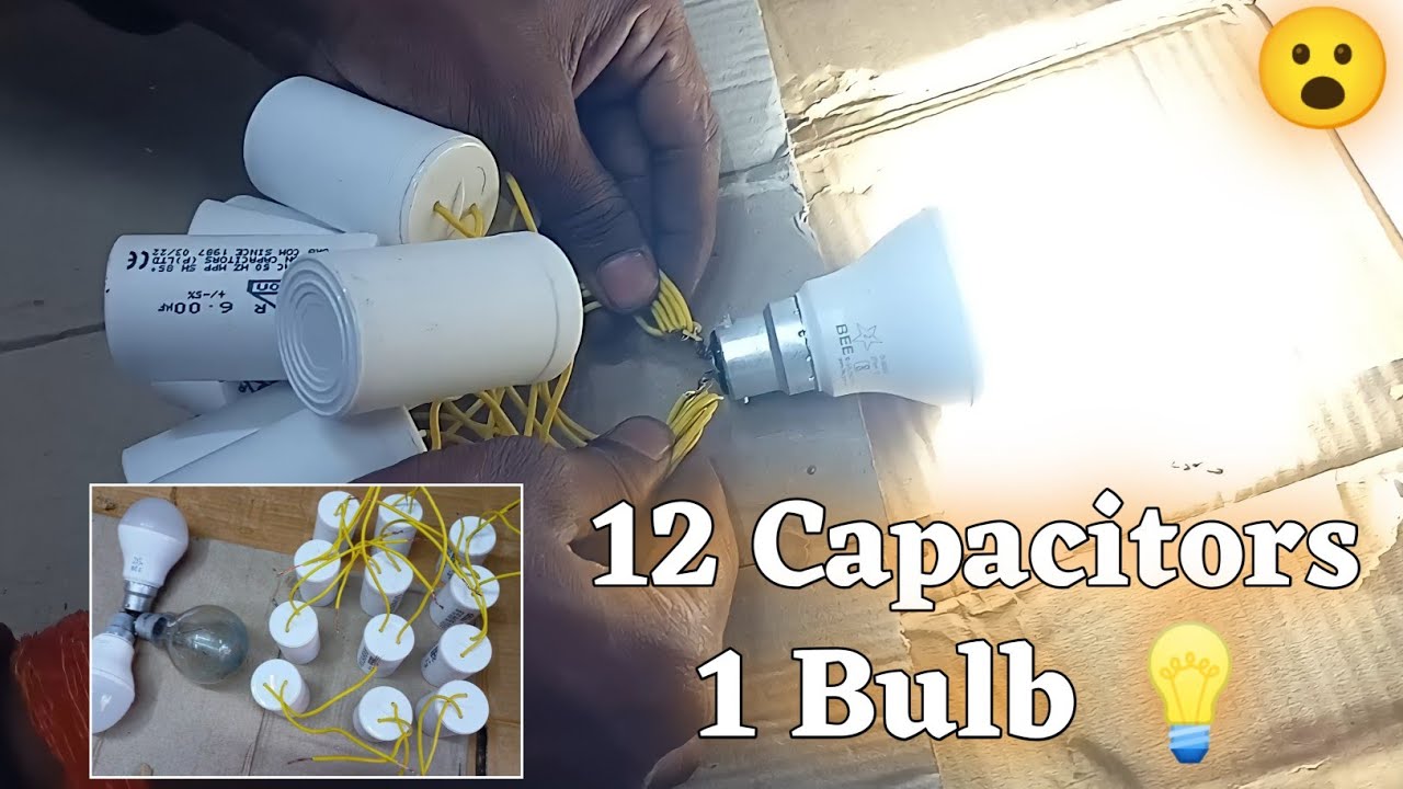 12 capacitors se bulb jal gaya 🔥 #shorts #ytshorts