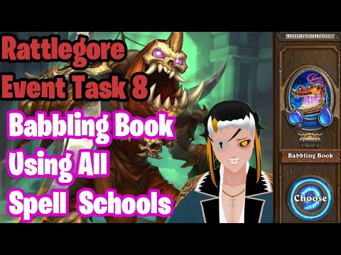 Rattlegore Event Task 8: I Love Spells! | Heroic Babbling Book Using All Spell Schools | Mercenaries