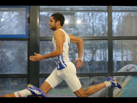 49''42: Maxime SINSEAU  400m SEM ( F5) - Championnats Rég. en salle ES-SE - Eaubonne 19 Janvier 2019