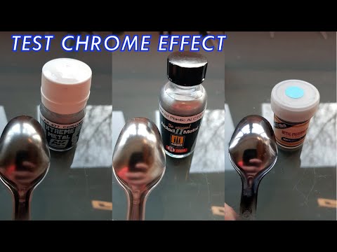 Test Chrome Effect / What is the best chrome paint for scale models??