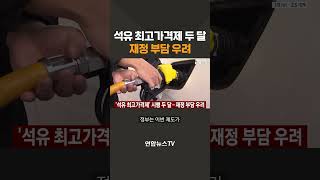 석유 최고 가격제 두 달…재정 부담 우려 / 연합뉴스TV(YonhapnewsTV)