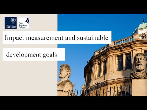 Webinar: Impact measurement and sustainable development goals