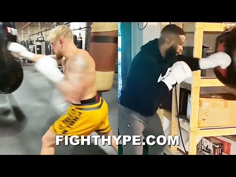 JAKE PAUL VS. TYRON WOODLEY SIDE-BY-SIDE TRAINING COMPARISON | BOXING & MMA POWER, SPEED, & SKILLS