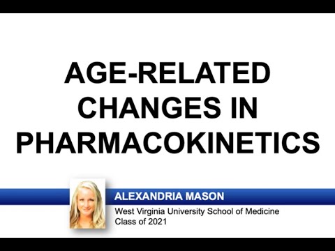 What are the age-related changes that affect pharmacokinetics?