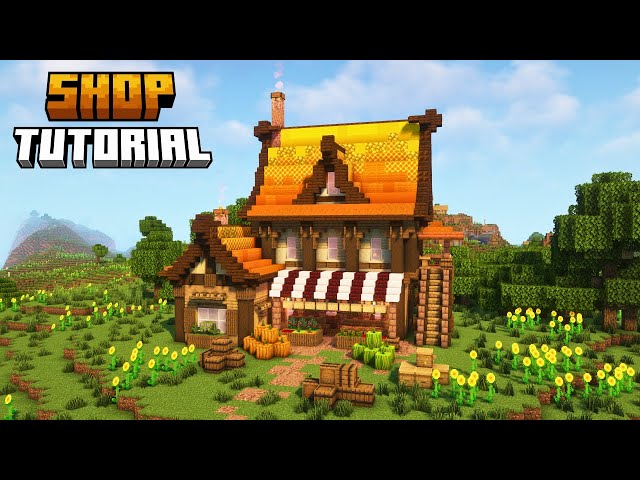 🪙 Merchant's Manor | Fantasy Shop & House Download & Tutorial Minecraft Map