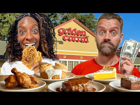 Brits Try Golden Corral... America's BIGGEST Buffet Chain For The First Time!