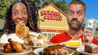 Brits Try Golden Corral... America's BIGGEST Buffet Chain For The First Time!
