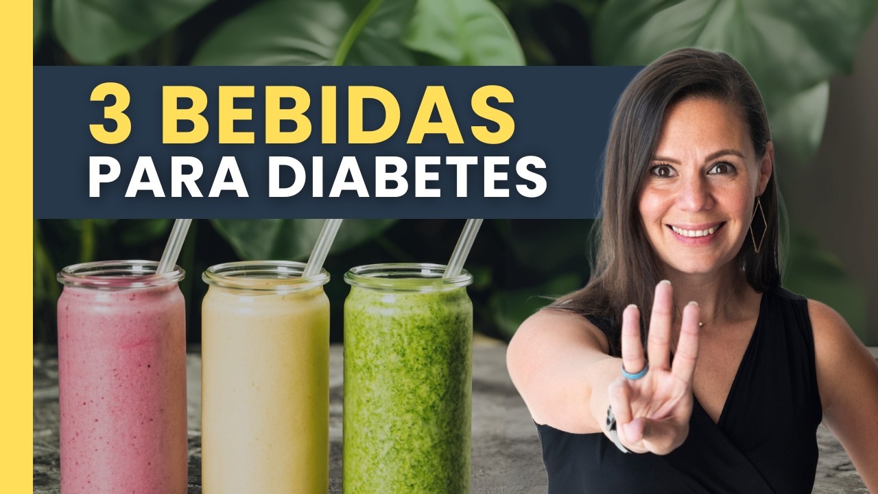 MEJORES BEBIDAS para DIABETES ¡No elevan GLUCOSAS!
