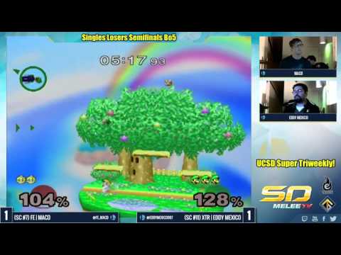 UCSD Super Triweekly Singles LSF: FE | MacD vs. XTR | Eddy Mexico - SSBM
