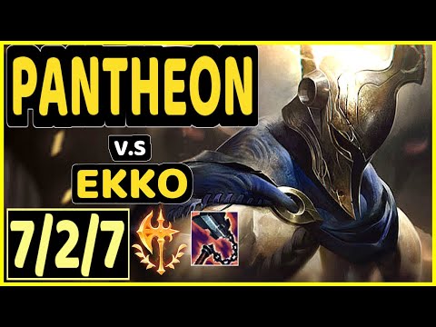 PANTHEON vs EKKO - 7/2/7 KDA JUNGLE GAMEPLAY - BR Ranked DIAMOND