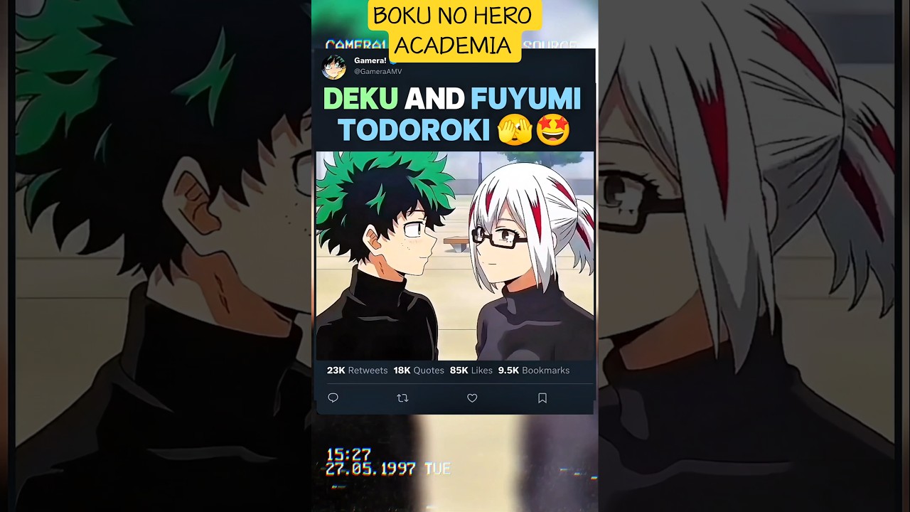 DEKU and FUYUMI TODOROKI 🫣🤩 | #myheroacademia #edit #mha #amv #anime