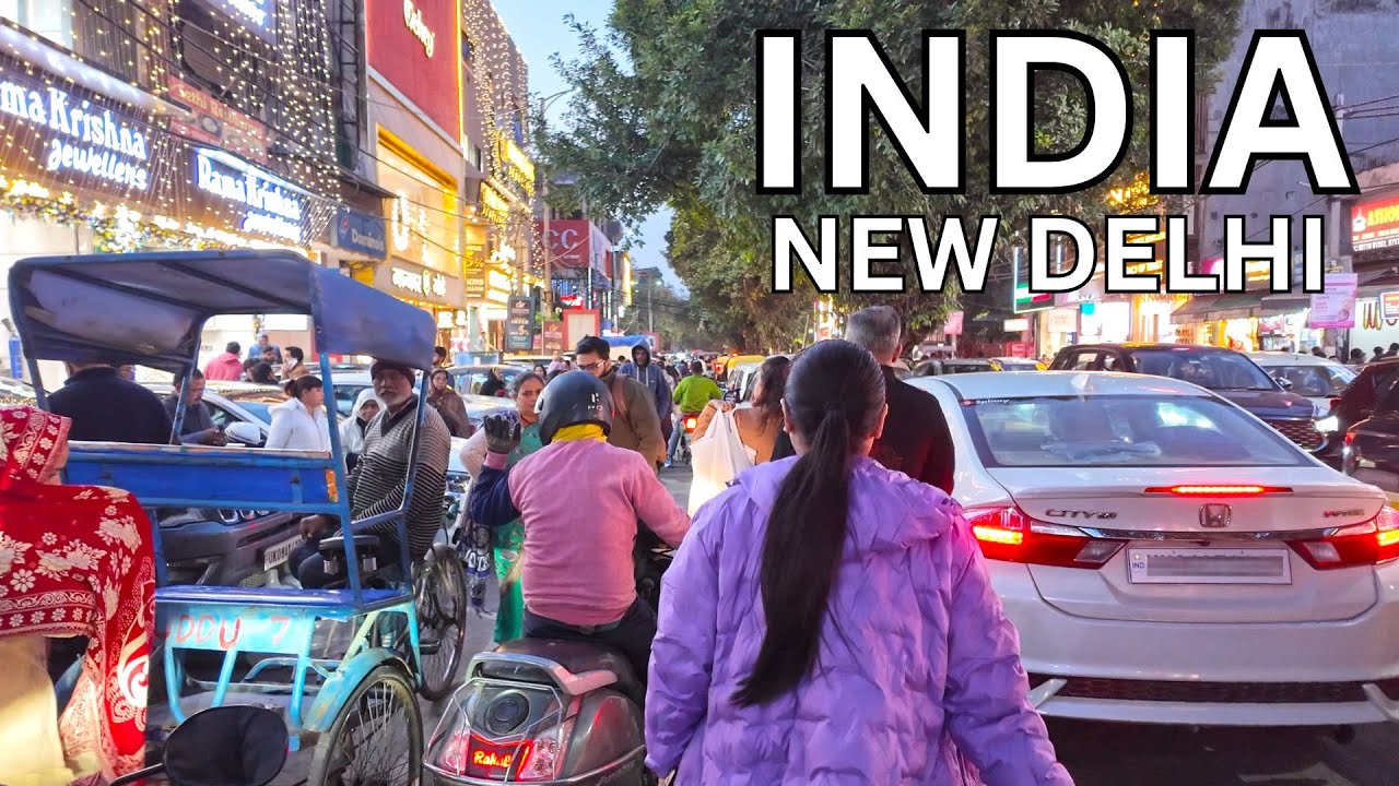 Immersive street-level walking tour through Delhi (Other 4), India, showcasing authentic urban landscapes, local architecture, and the vibrant atmosphere of the city's neighborhoods