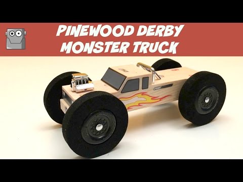 PINEWOOD DERBY MONSTER TRUCK Video