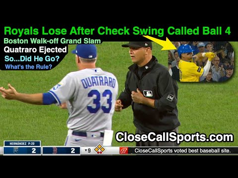 E185 - Royals Lose After Check Swing Called Ball 4 as Vic Carapazza Ejects Matt Quatraro