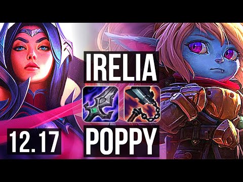 IRELIA vs POPPY (TOP) | 72% winrate, 4/1/7 | KR Diamond | 12.17