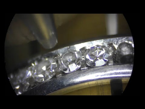 How to Pave Diamond set an eternity ring!