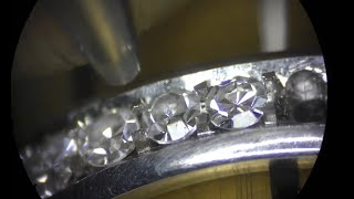 How to Pave Diamond set an eternity ring!