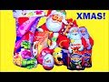 Merry Christmas 2013 Peppa Pig Stocking Kinder Suprise Santa Spongebob Surprise Eggs