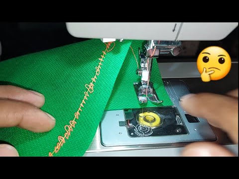 because the family sewing machine tangles the thread at the bottom or sews loosely. (tension adju...