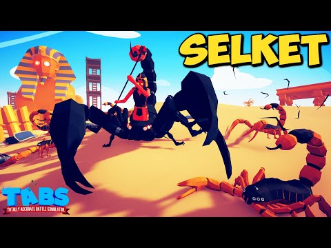 Secret Egypt Unit SELKET vs EVERY FACTION - Totally Accurate Battle Simulator TABS