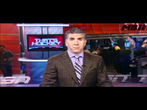 Nathan Horton Sprays A Lightning Fan With Water