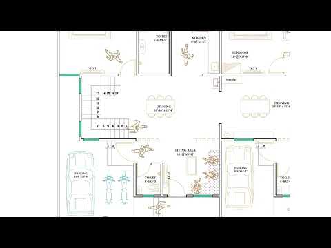 54x40 West Facing Floor Plan Design 2D drawing  house design double plot | Jks Architects Mr.Raja