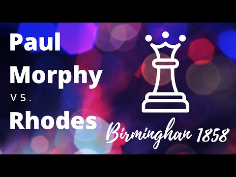 Paul Morphy Sees Without Seeing!  (King's Gambit)