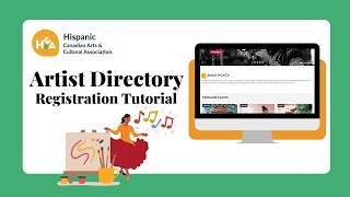 Artist Directory Registration Tutorial - HCACA Website
